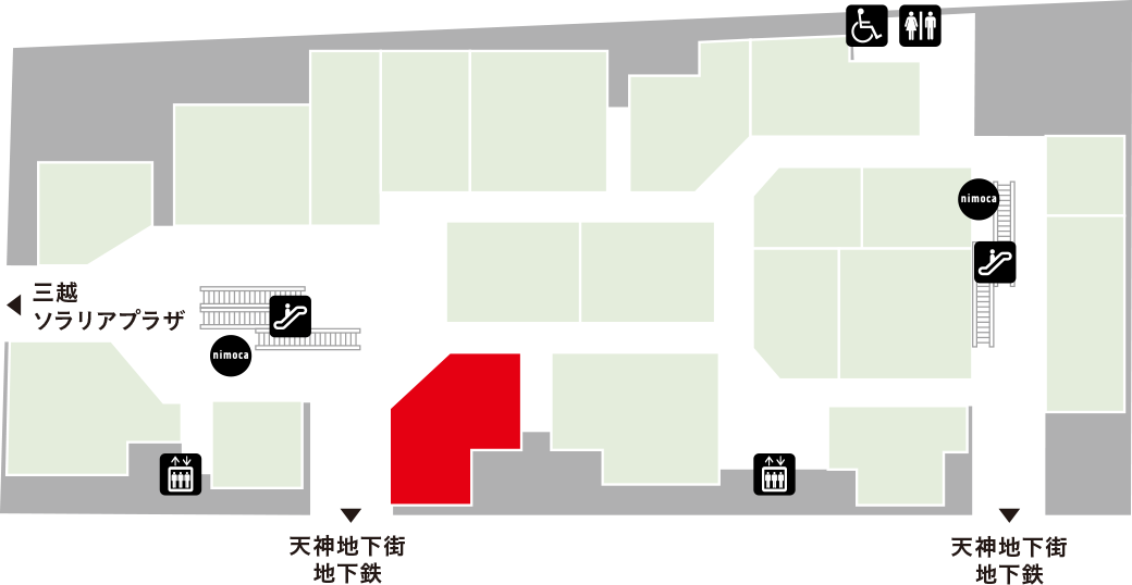 博多とんかつ処 かつ心フロアマップ