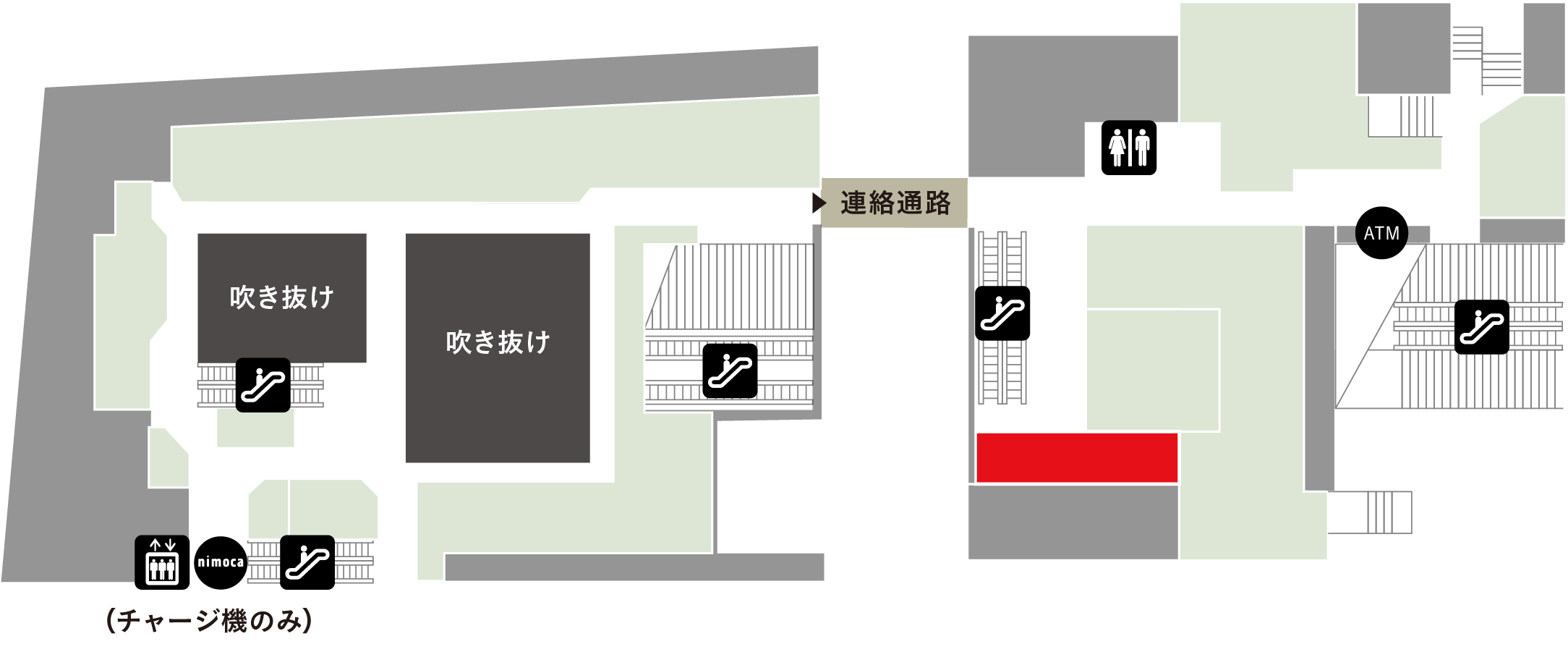 ゼロマチクリニック天神フロアマップ