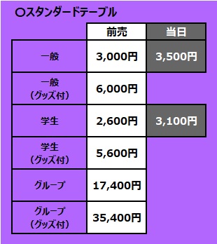 スタンダード　料金